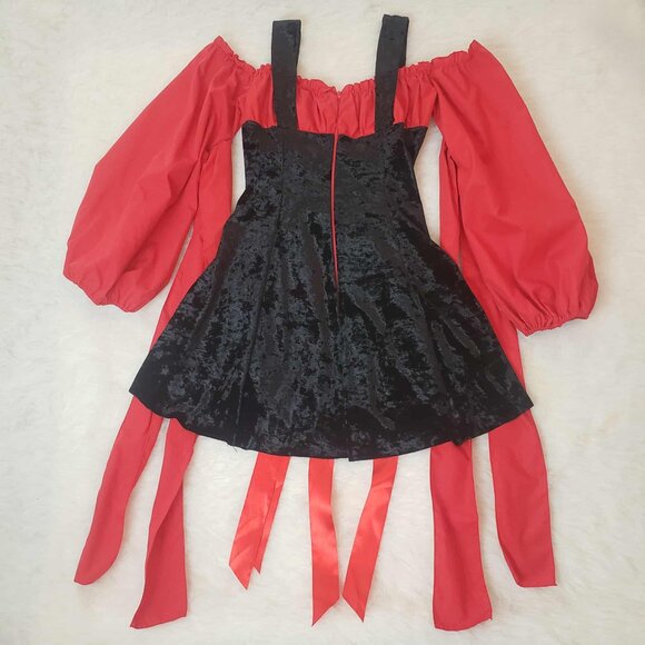 Leg Avenue Red and Black Mini Dress - Picture 8 of 16